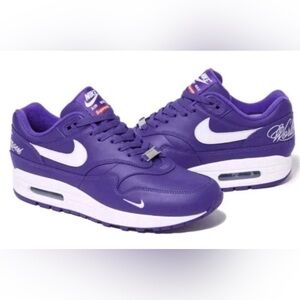 Supreme x Nike Air Max 1 '87 SP Varsity Purple HF8813-500 Men's Size 9